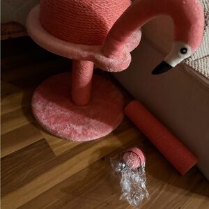 Anthropologie Pink Flamingo Cat Scratcher